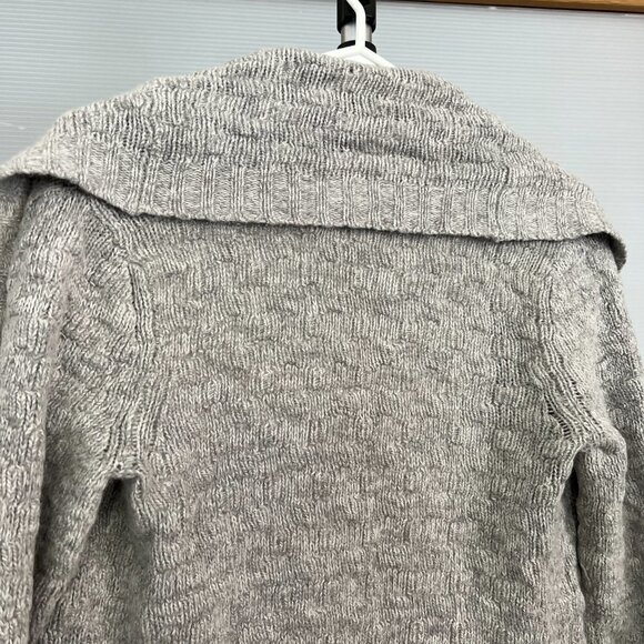 Aritzia Talula Greenpoint Wool Angora Cashmere‎ Grey Knit Open Cardigan Sz S - Picture 11 of 15